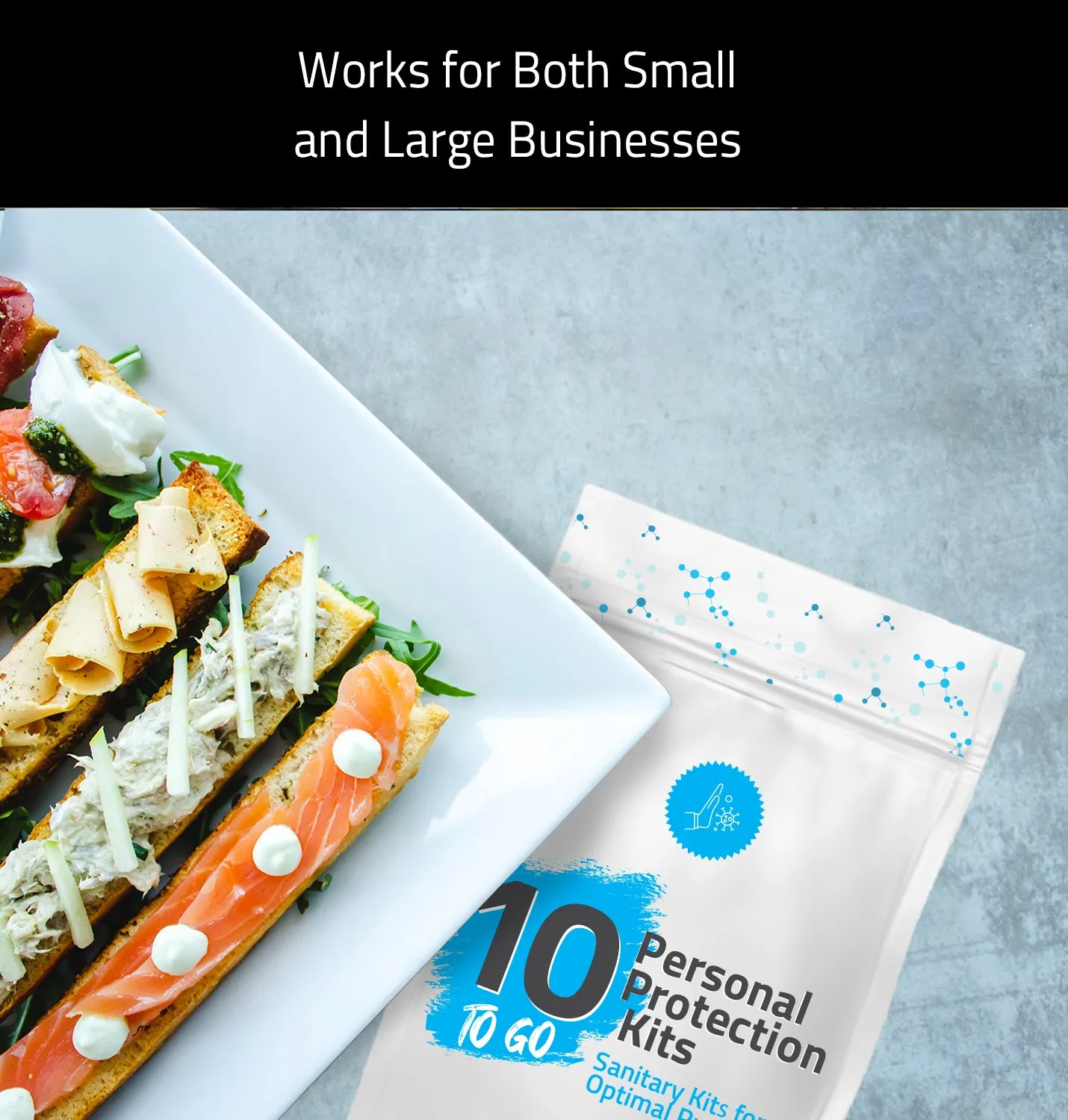 (10) All-In-One Personal Protection Kits TO GO – Sanitary Kits for Optimal Protection