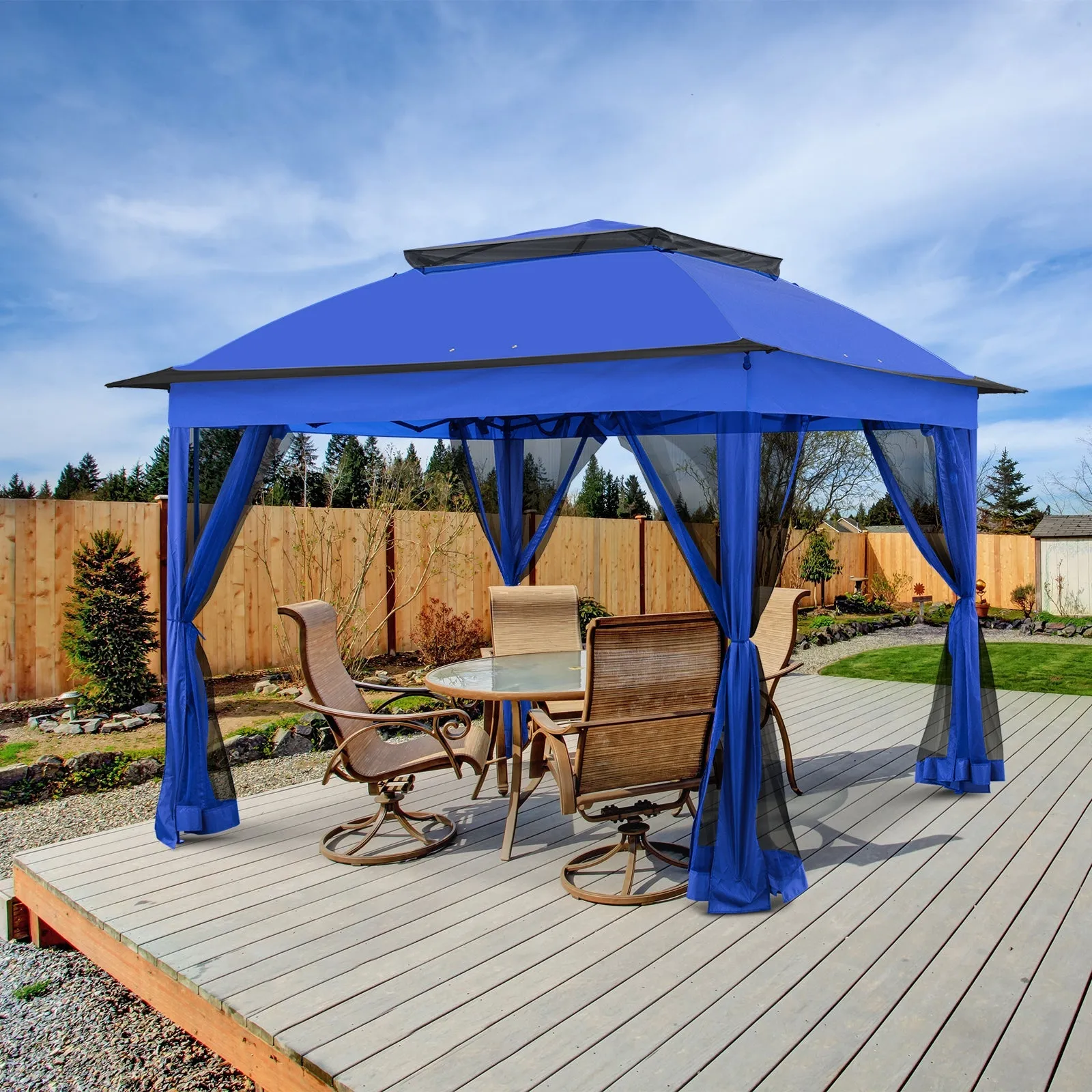 11x11 Pop Up Gazebo Tent with Netting
