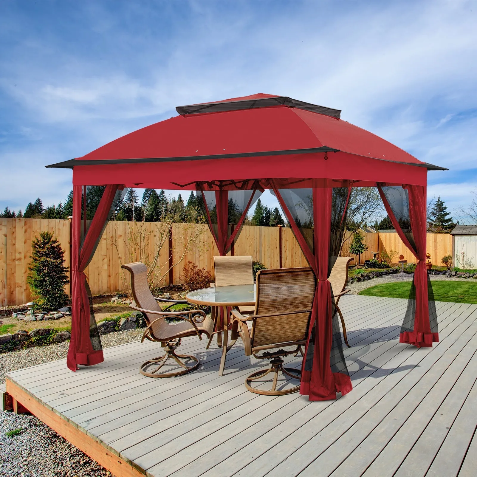 11x11 Pop Up Gazebo Tent with Netting