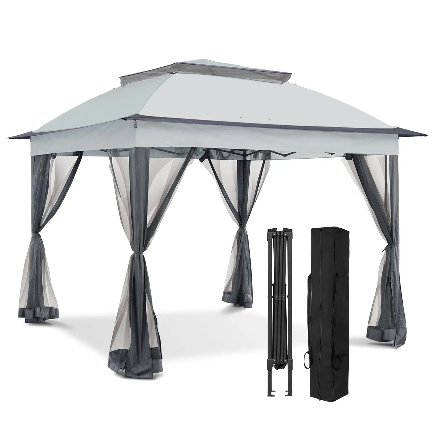 11x11 Pop Up Gazebo Tent with Netting