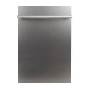 18 in. Top Control Dishwasher in Snow Finished Stainless Steel with Stainless Steel Tub and Modern Style Handle