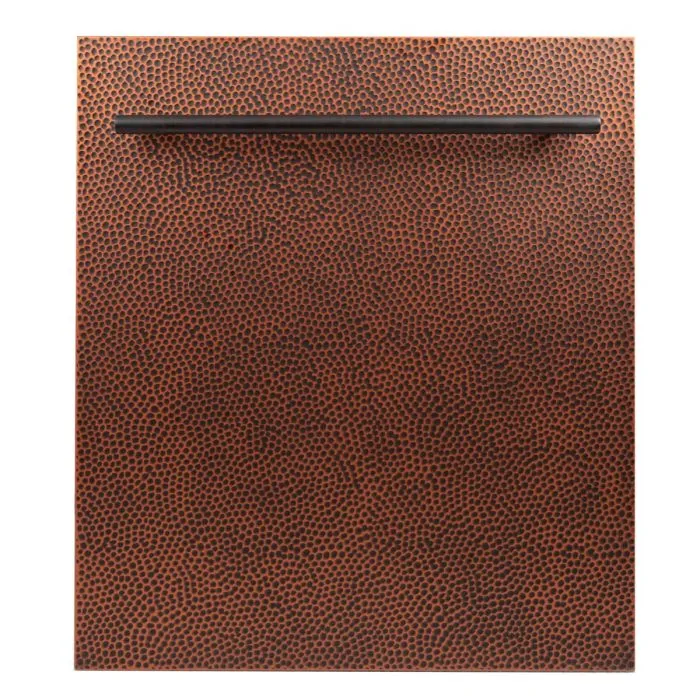 24 in. Top Control Dishwasher in Hand-Hammered Copper with Stainless Steel Tub and Modern Style Handle