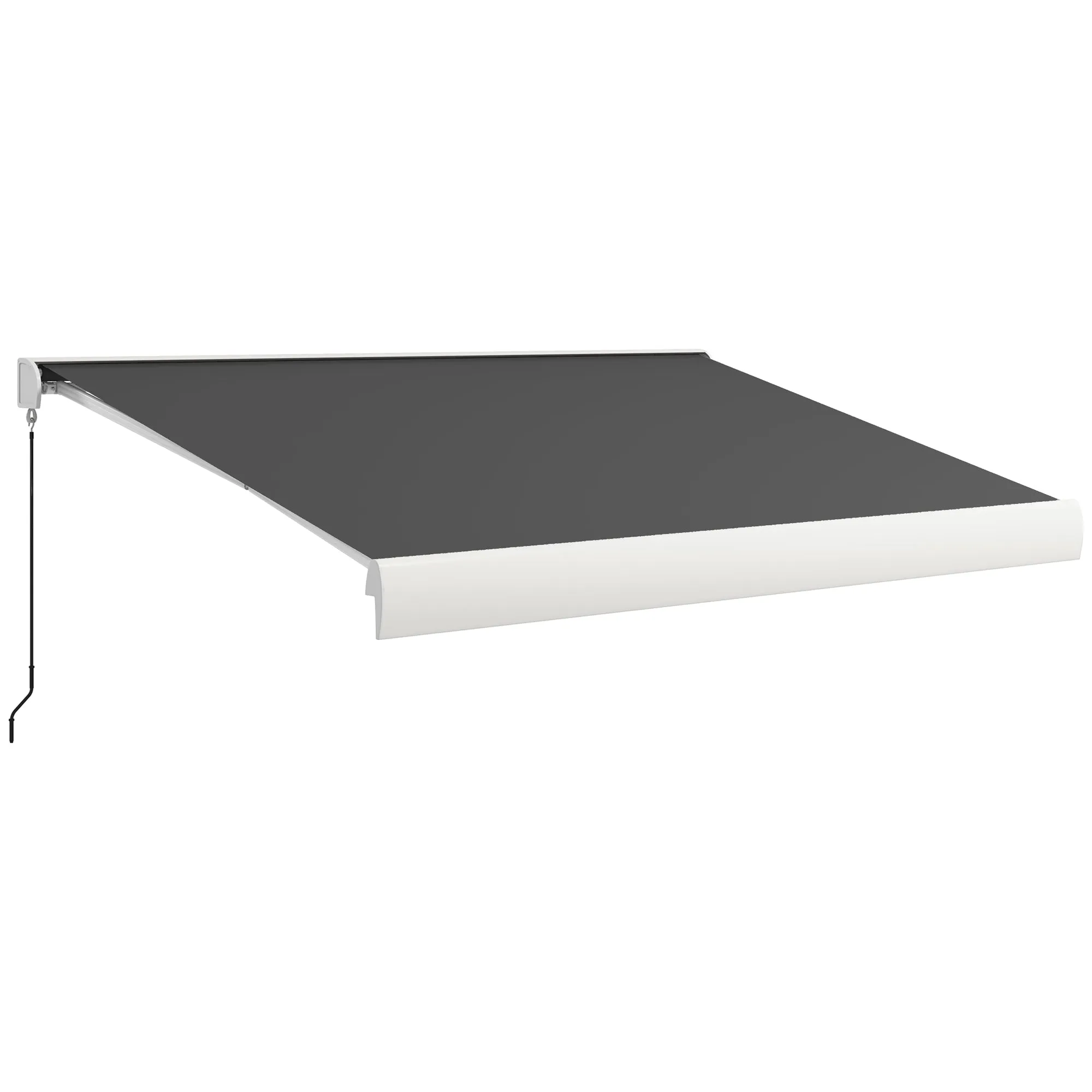 4 x 3(m) Electric Retractable Awning with Remote Controller, Aluminium Frame Sun Canopies for Patio Door Window