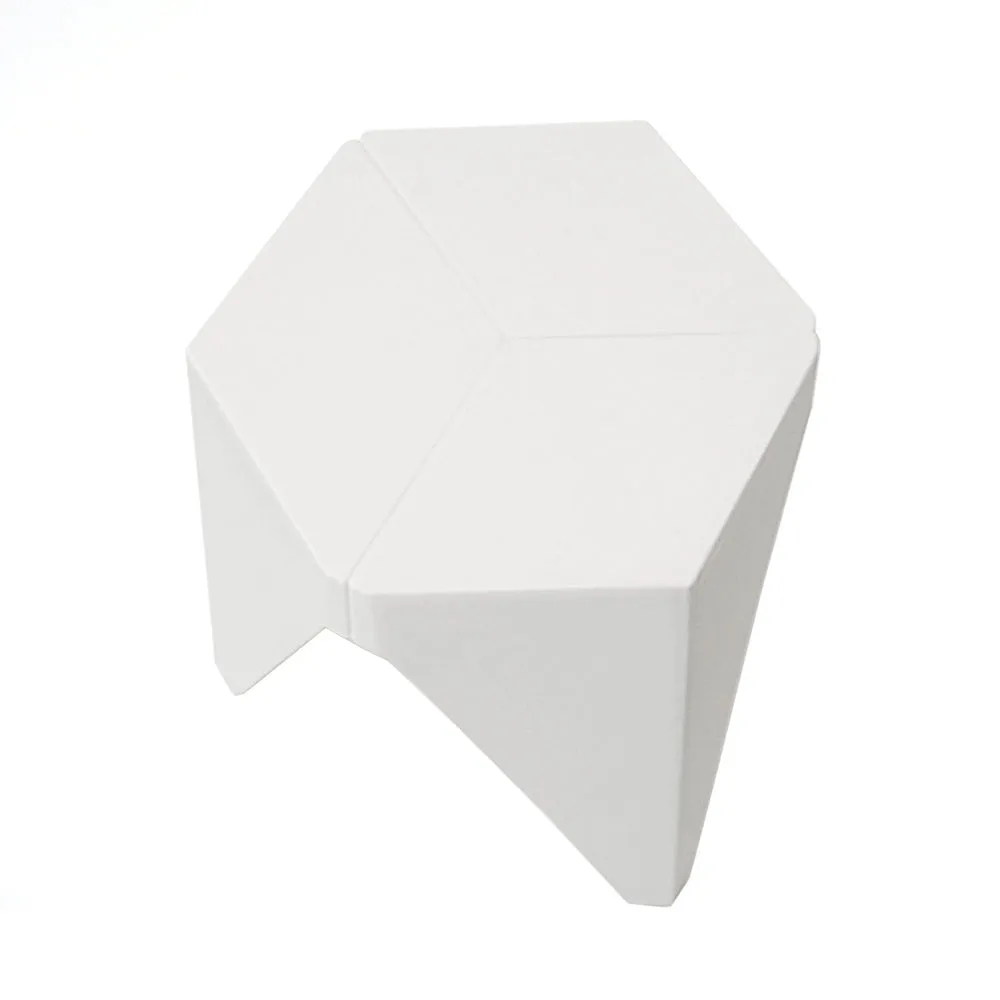 4PC Puzzle Stool | Bar Stools | Stackable | White