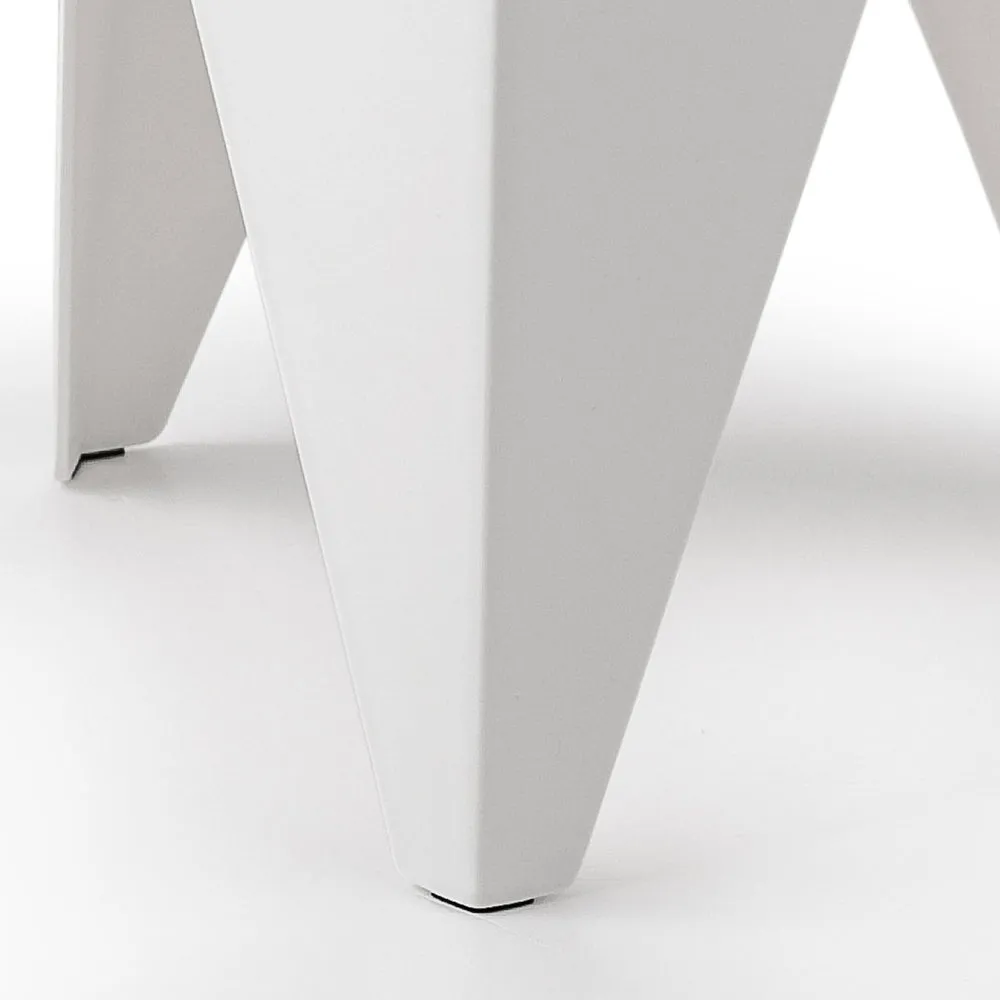 4PC Puzzle Stool | Bar Stools | Stackable | White