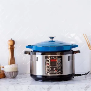 6.5L Smart Digital Dutch Oven w/ 8 Cook Settings, Stainless Steel