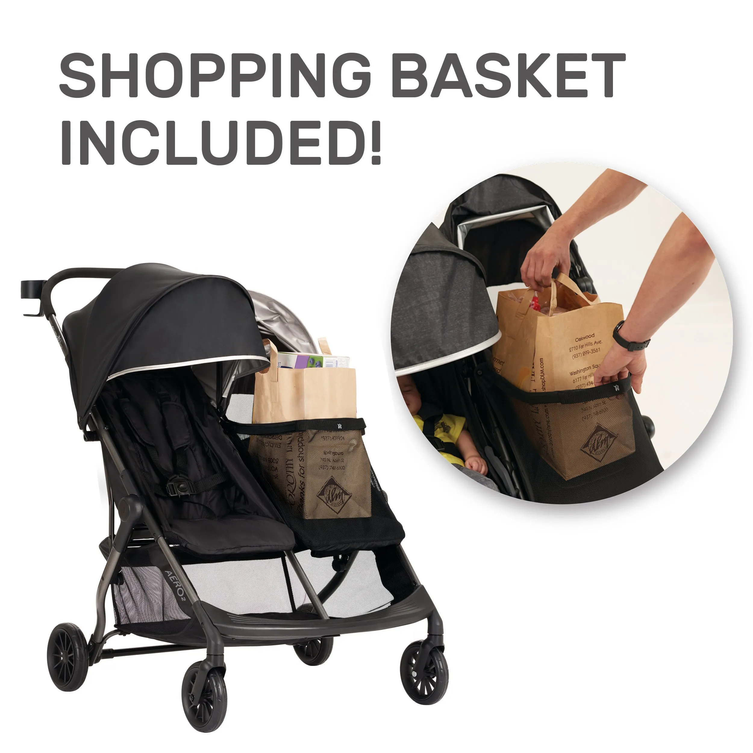 Aero² Ultra-Lightweight Double Stroller