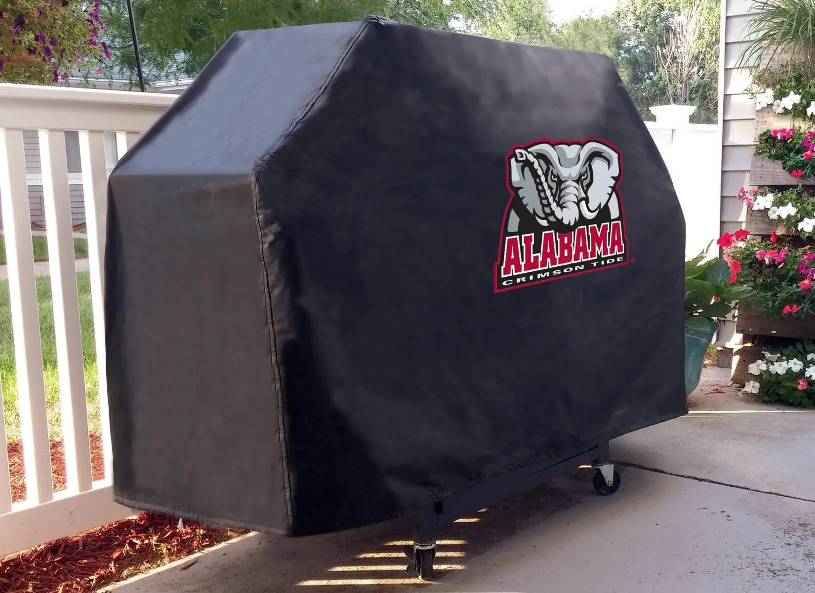Alabama Crimson Tide HBS Black Elephant Outdoor Heavy Duty BBQ Grill Cover