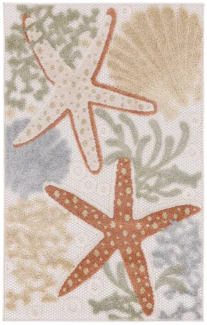 Aloha Indoor/Outdoor Ivory/Multicolor Rug