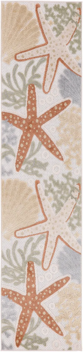 Aloha Indoor/Outdoor Ivory/Multicolor Rug