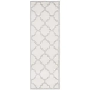 Amherst 2' 3" x 11' Indoor/Outdoor Woven Area Rug - Beige/Light Gray