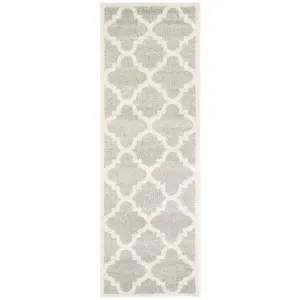 Amherst 2' 3" x 11' Indoor/Outdoor Woven Area Rug - Light Gray/Beige
