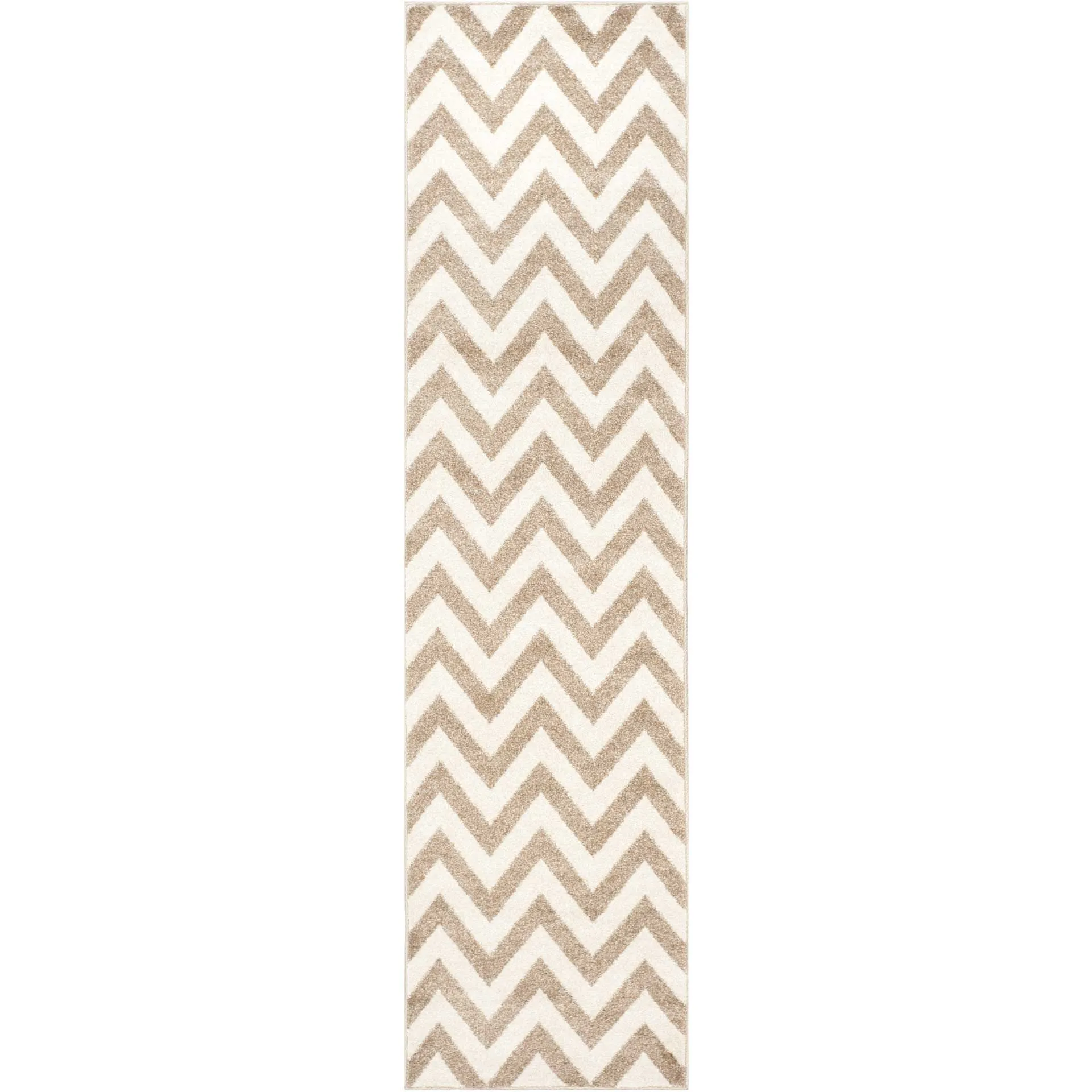 Amherst Chevron Wheat/Beige Runner Rug