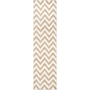Amherst Chevron Wheat/Beige Runner Rug