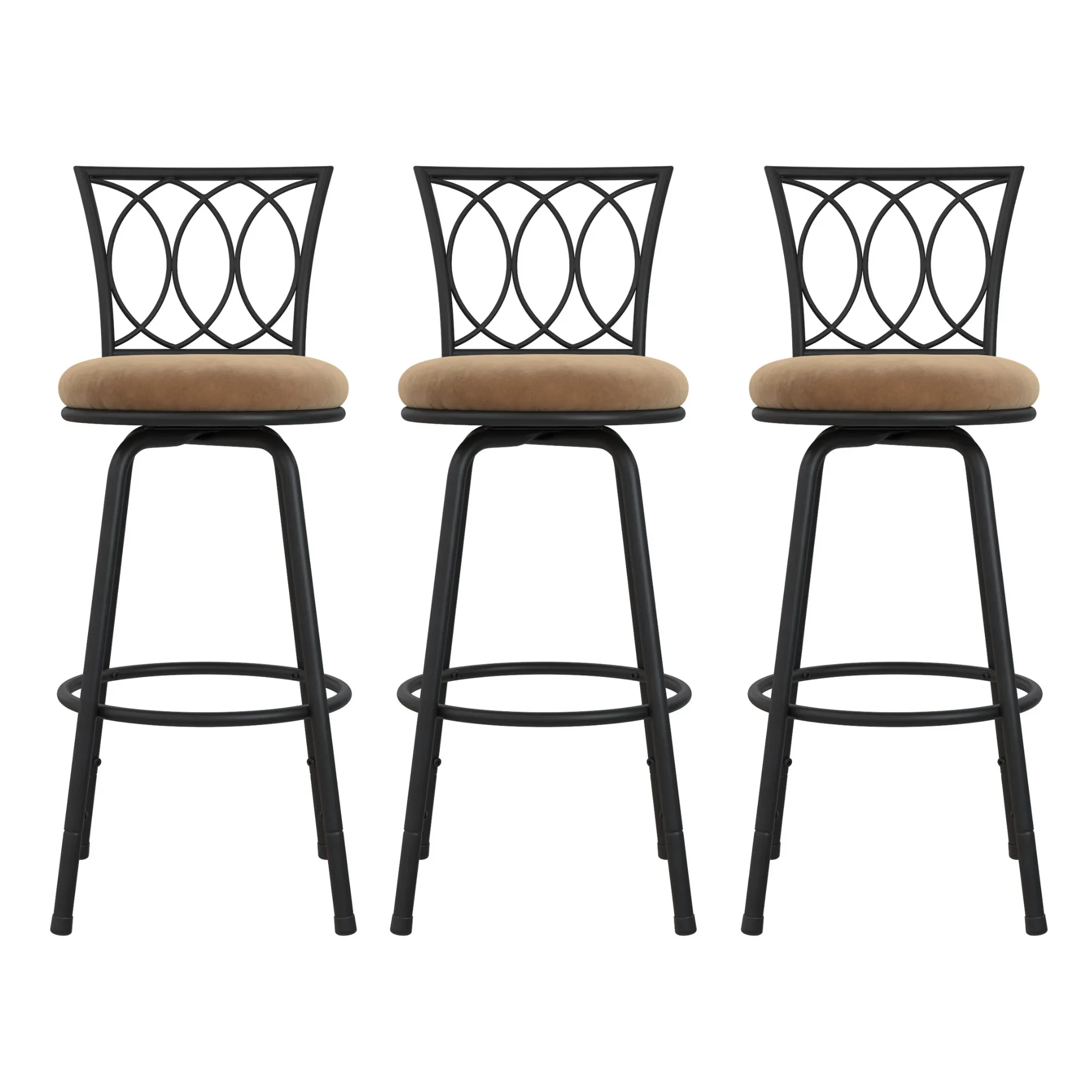Arcadio Upholstered Seat Swivel Barstool