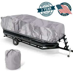 Armor Shield Trailer Guard Pontoon Boat Cover 25'-28'L Beam Width To 96''