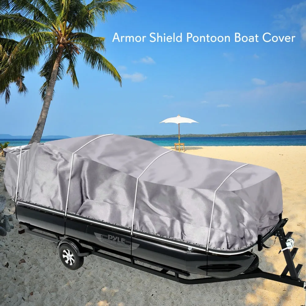 Armor Shield Trailer Guard Pontoon Boat Cover 25'-28'L Beam Width To 96''