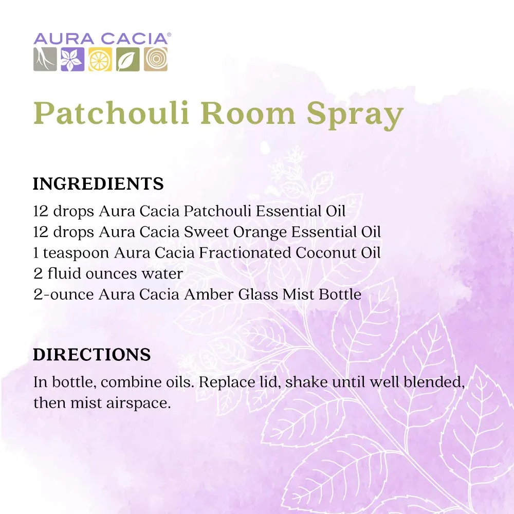 Aura Cacia 100% Dark Patchouli Essential Oil | GC/MS Tested for Purity | 15 ml (0.5 fl. oz.) | Pogostemon cablin