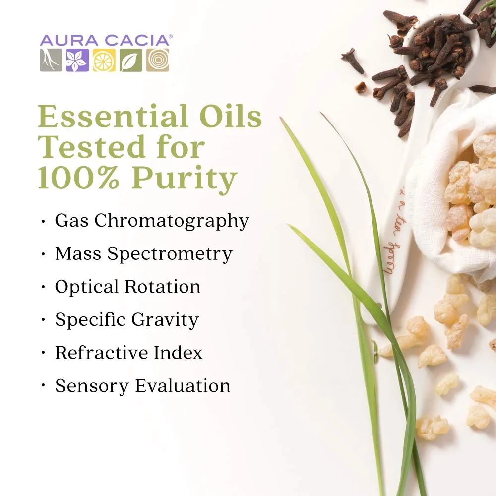 Aura Cacia 100% Dark Patchouli Essential Oil | GC/MS Tested for Purity | 15 ml (0.5 fl. oz.) | Pogostemon cablin