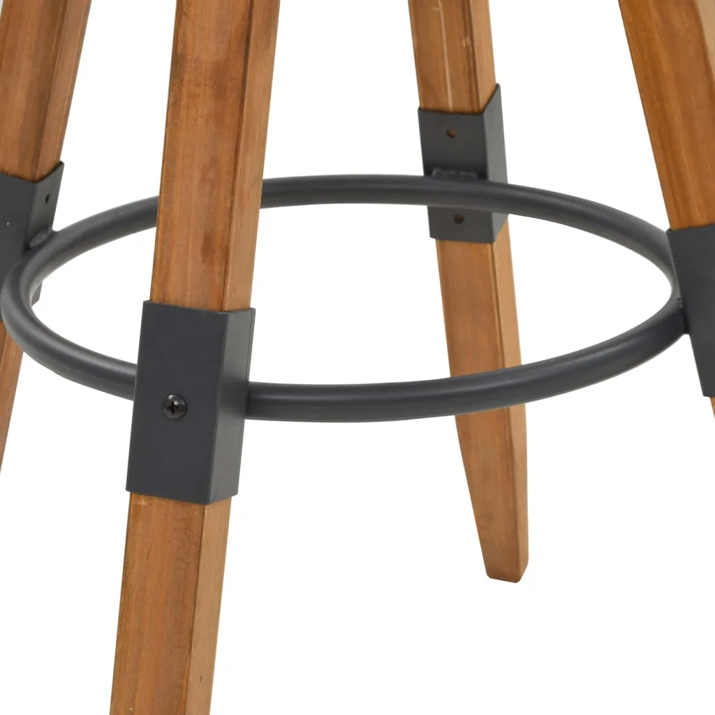 Bar Stools 2 pcs Solid Fir Wood