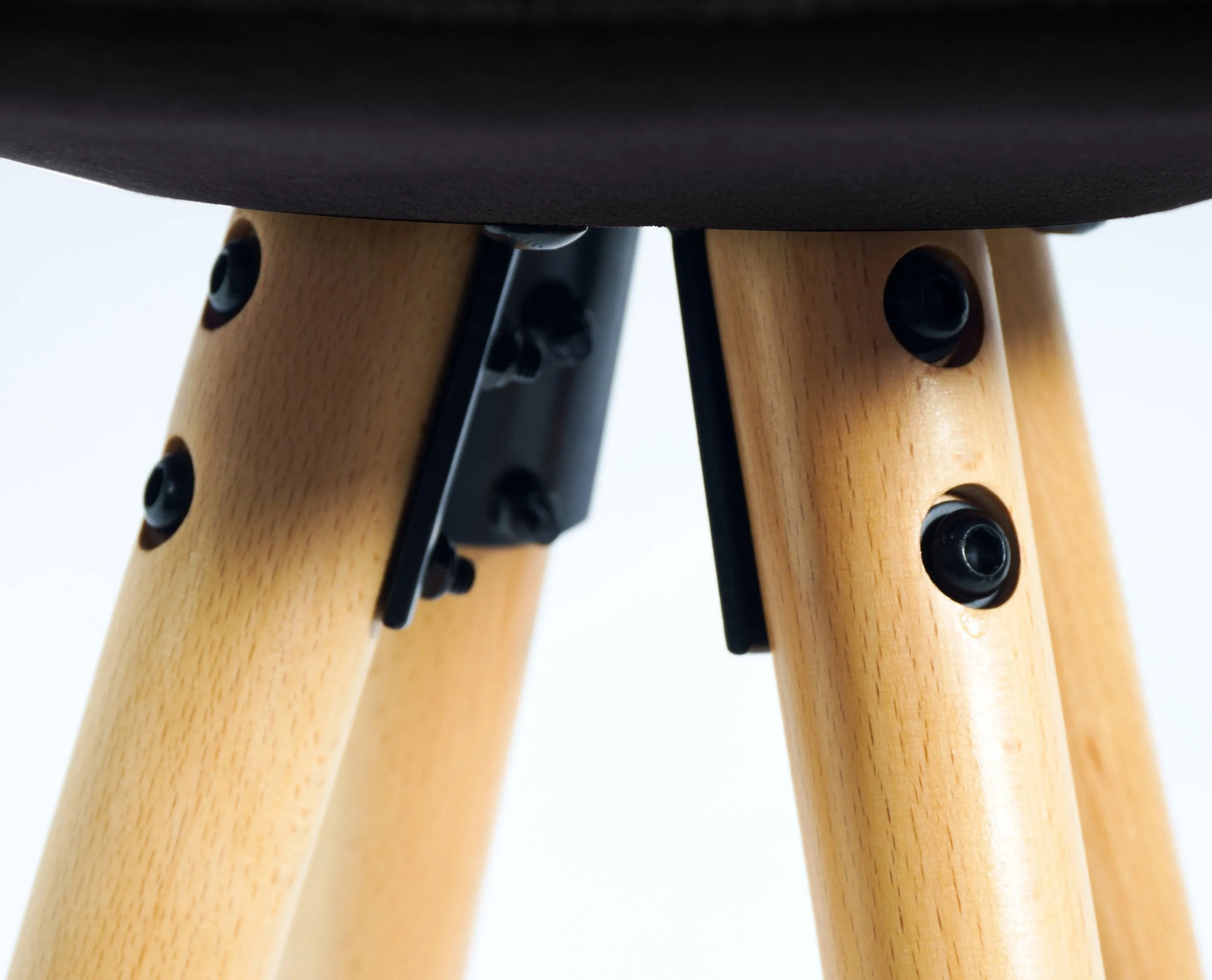 Barcelona Bar Stools Matte Velvet - Black