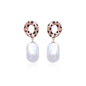 Baroque Pearl Earrings WE00776 | SAFARI