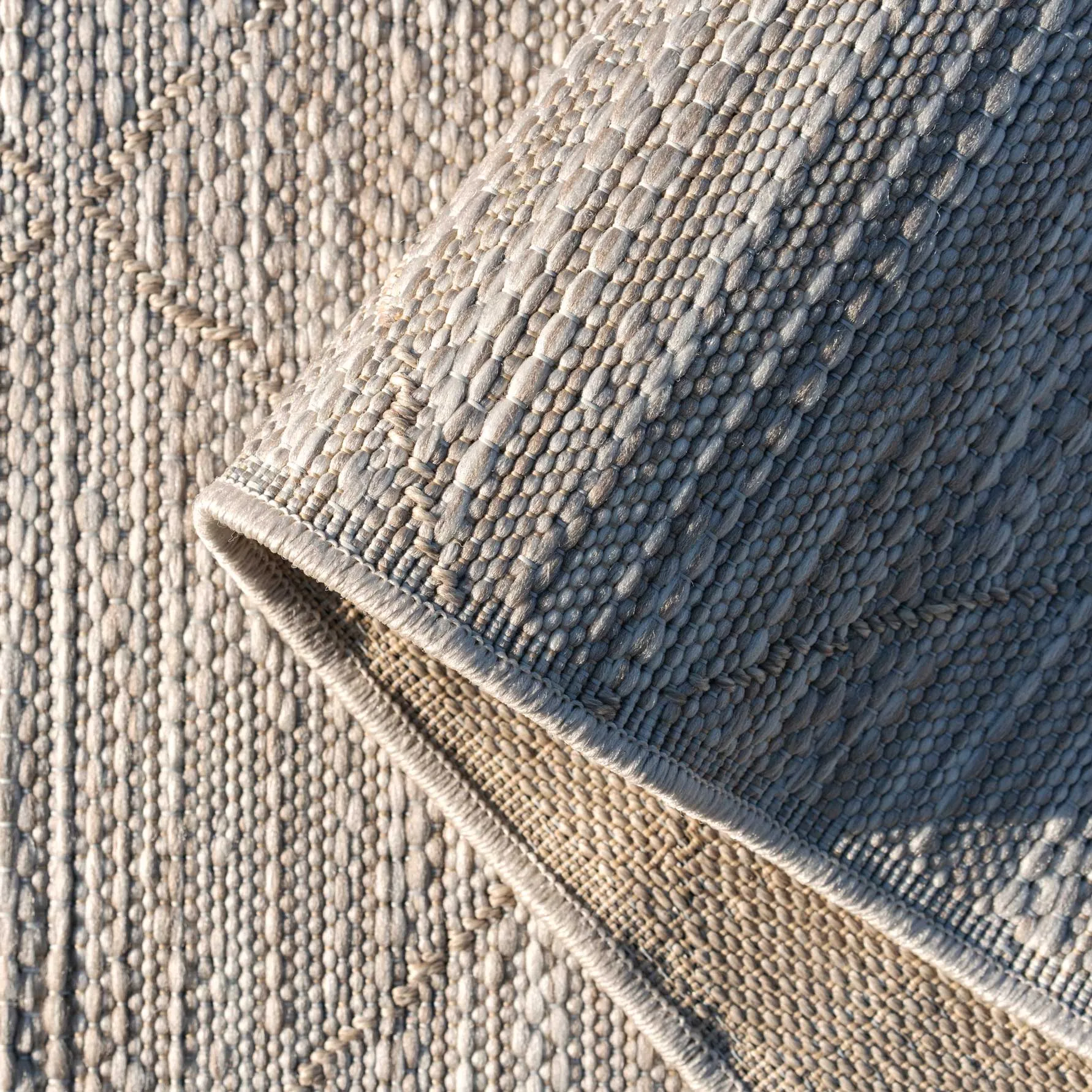 Beige Trellis Flatweave Indoor Outdoor Area Rug