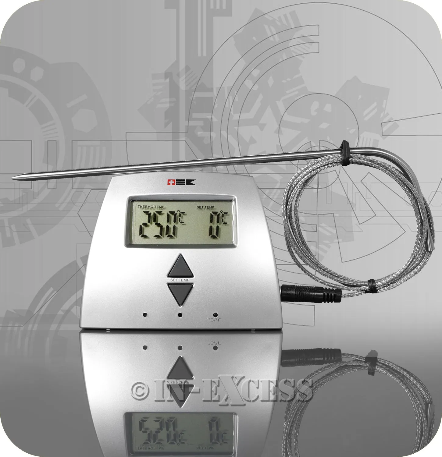 Bengt Ek Design Swiss Digital Meat Temperature Cooking Thermometer - 0°C- 250°C