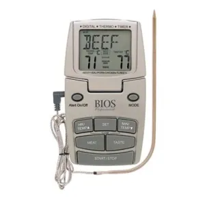 Bios Pre-Programmed Meat & Poultry Thermometer Timer