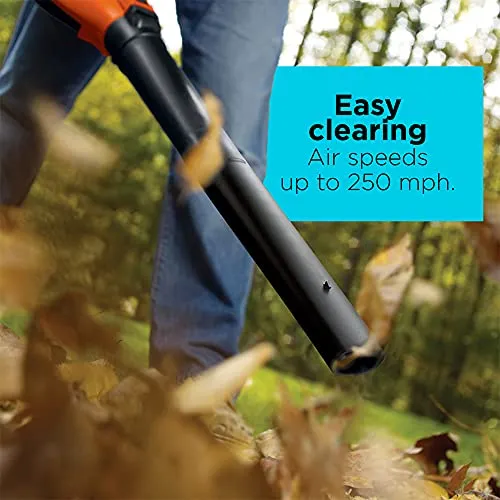 BLACK DECKER 3-in-1 Electric Leaf Blower, Leaf Vacuum/Mulcher, Corded, 12-Amp (BV6600)