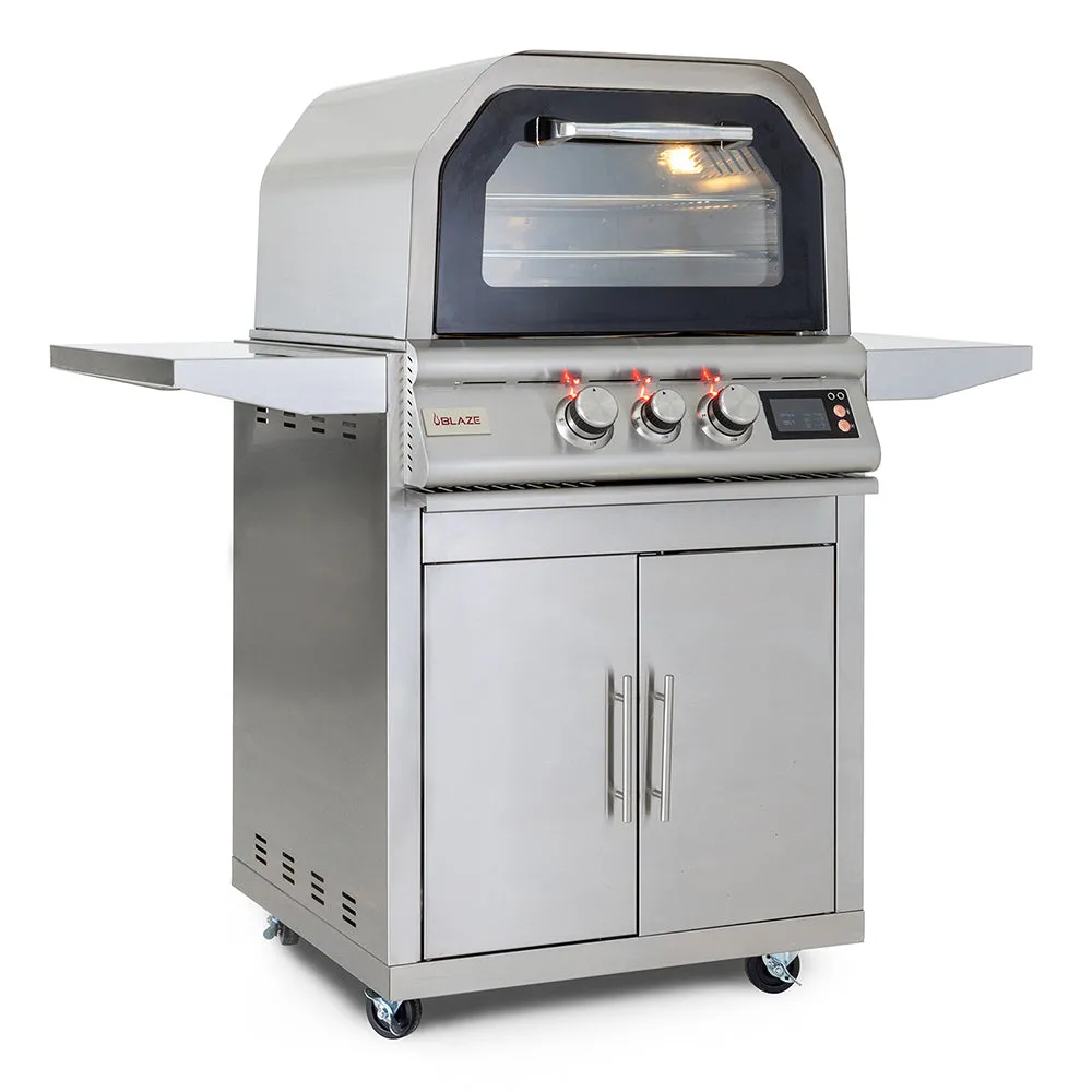 Blaze 26" Propane Pizza Oven With Rotisserie Stainless Steel BLZ-26-PZOVN-LP