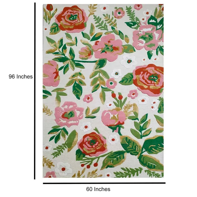 Blossom Premium Woolen Rug | 8 x 5 Feet