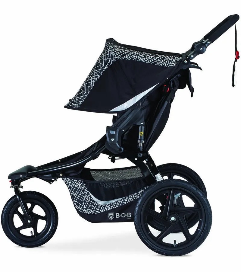 BOB Revolution Flex 3.0 Duallie Double Jogging Stroller   Britax B-Safe Ultra Gen1 Infant Car Seat Travel System Bundle - Lunar Black/StayClean Gray