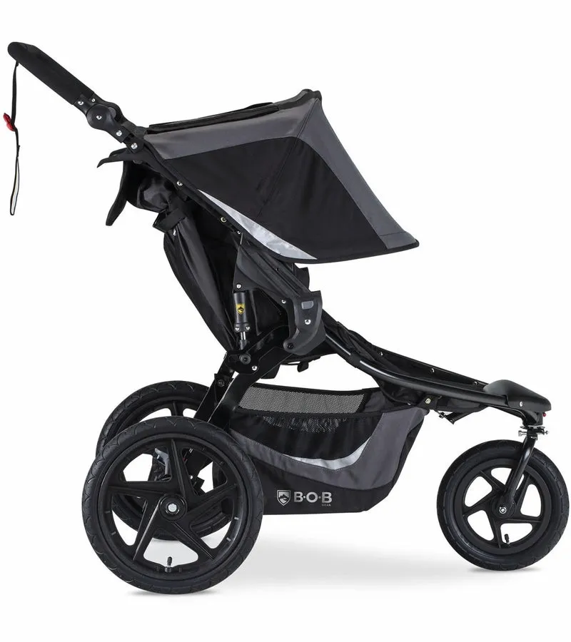 BOB Revolution Flex 3.0 Duallie Double Jogging Stroller   Britax Ultra Gen1 Infant Car Seat Travel System Bundle - Graphite Black/StayClean Gray
