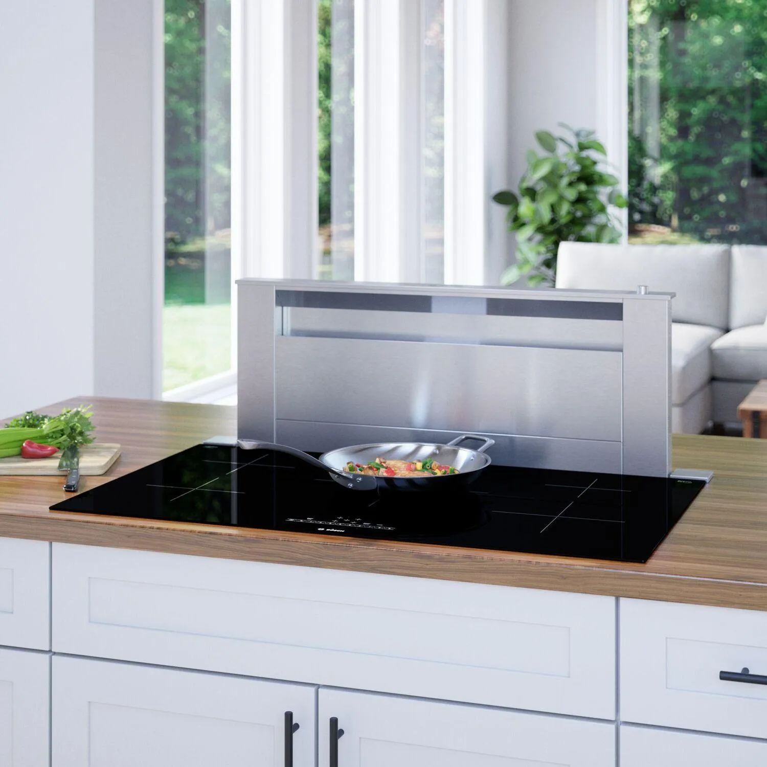 Bosch NIT5660UC 500 Series Induction Cooktop 36'' Black, Surface Mount Without Frame Nit5660Uc