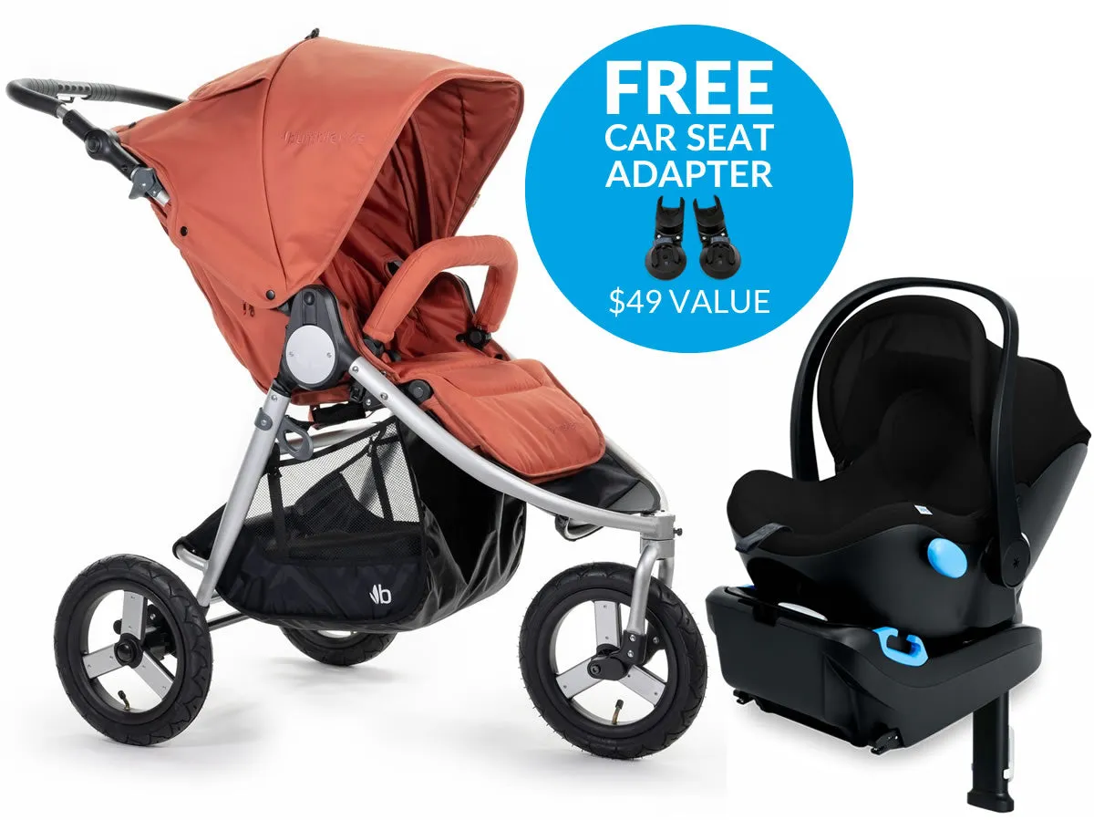 Bumbleride Indie   Clek Liing Travel System - Clay