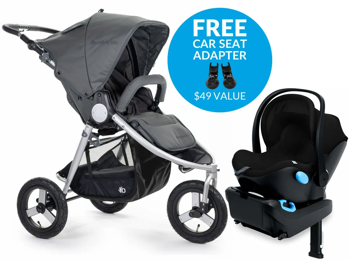 Bumbleride Indie   Clek Liing Travel System - Dawn Grey