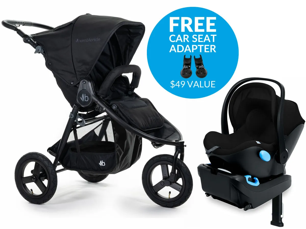 Bumbleride Indie   Clek Liing Travel System - Matte Black