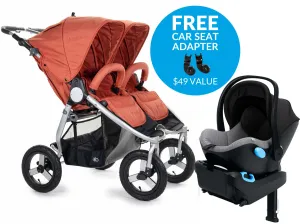 Bumbleride Indie Twin   Clek Liing Travel System - Clay/Thunder