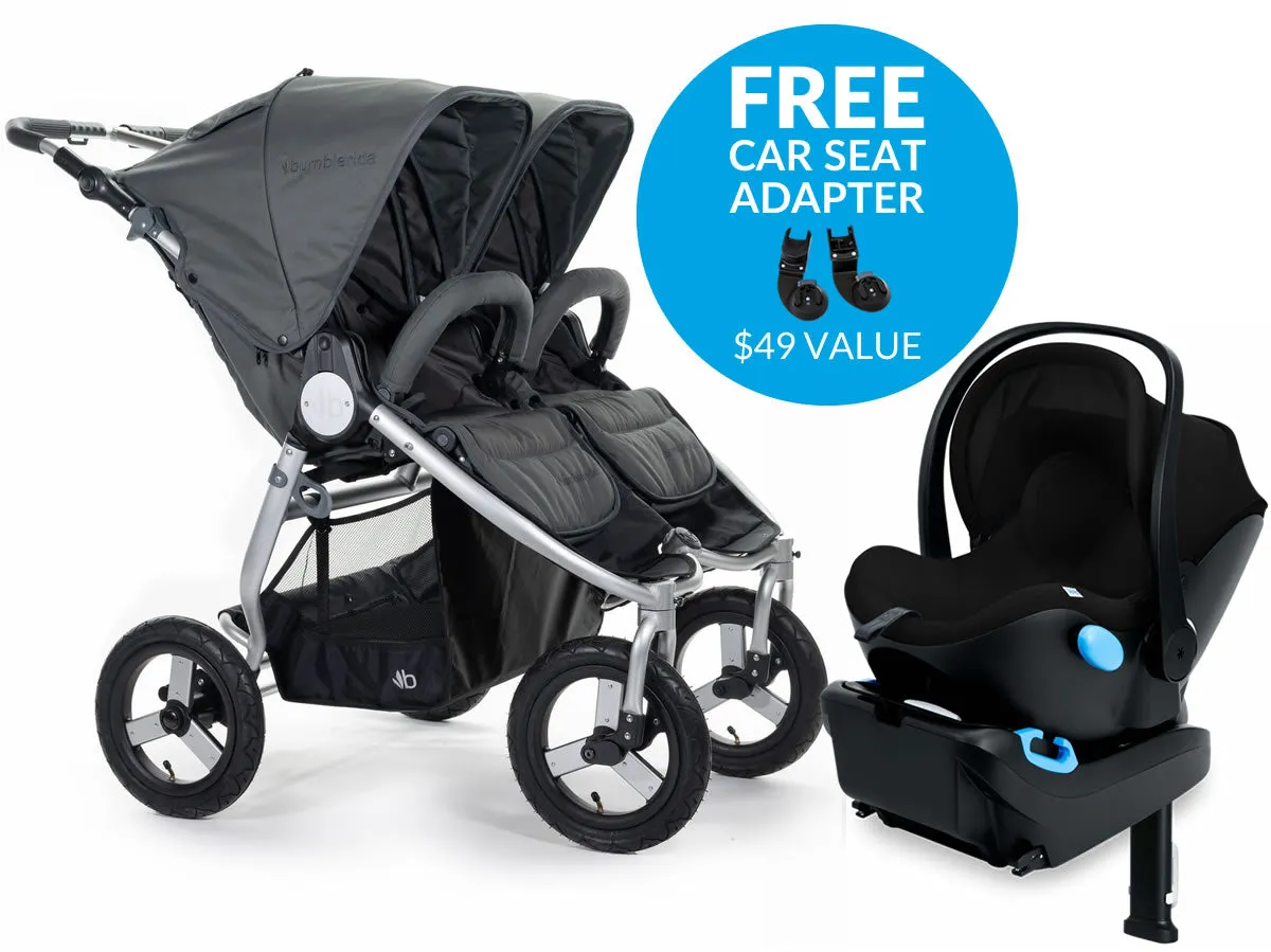 Bumbleride Indie Twin   Clek Liing Travel System - Dawn Grey