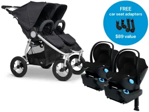Bumbleride Indie Twin   Clek Liing Twin Travel System - Dusk / Pitch Black