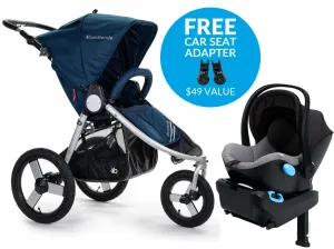 Bumbleride Speed   Clek Liing Travel System - Maritime Blue/Thunder