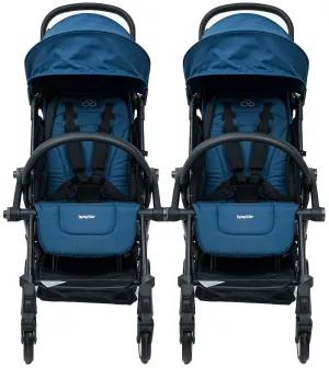 Bumprider Connect 3 Double Stroller Bundle - Black / Navy