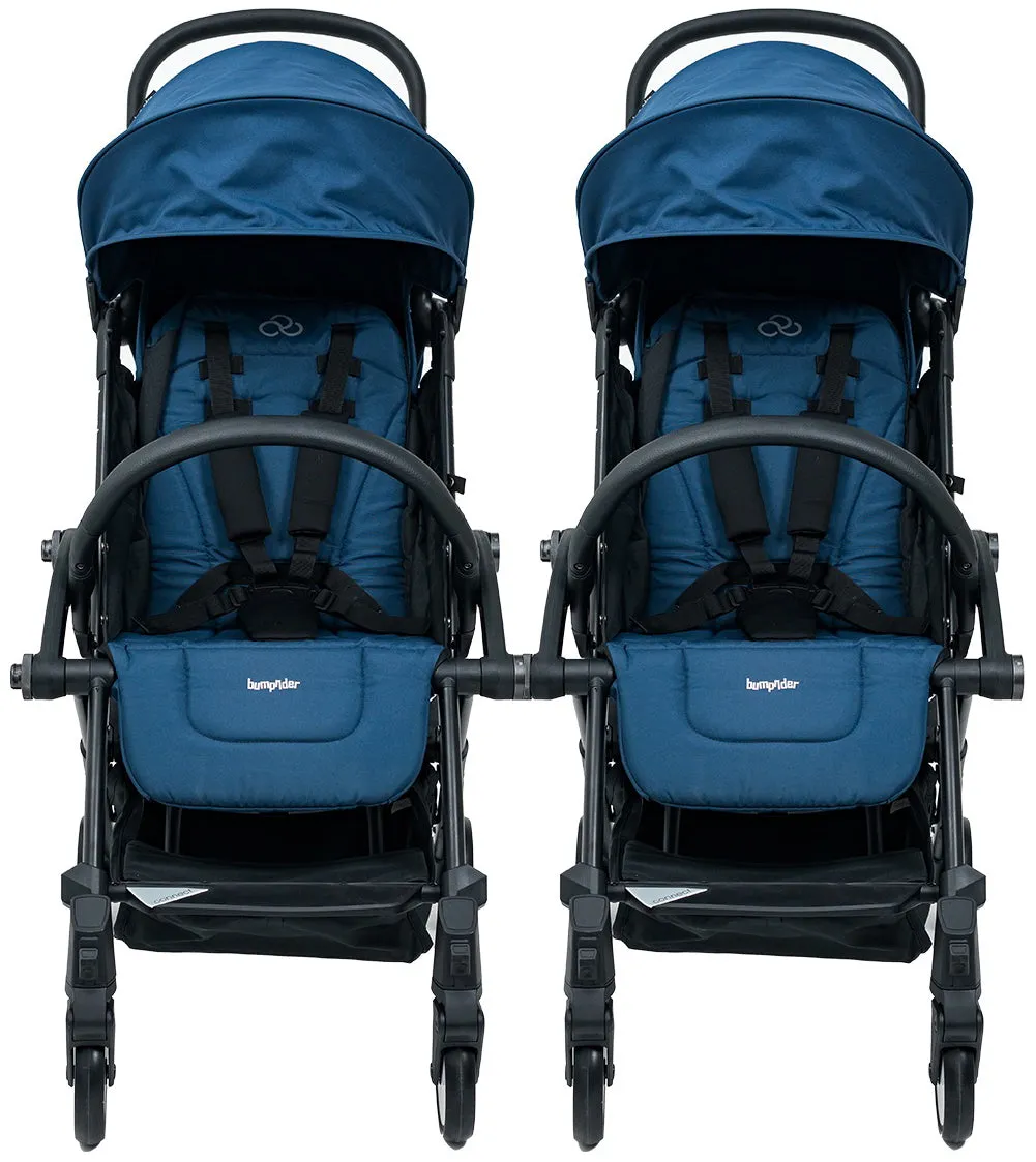 Bumprider Connect 3 Double Stroller Bundle - Black / Navy