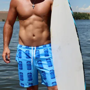 Busch Light Retro Cans Swim Trunks