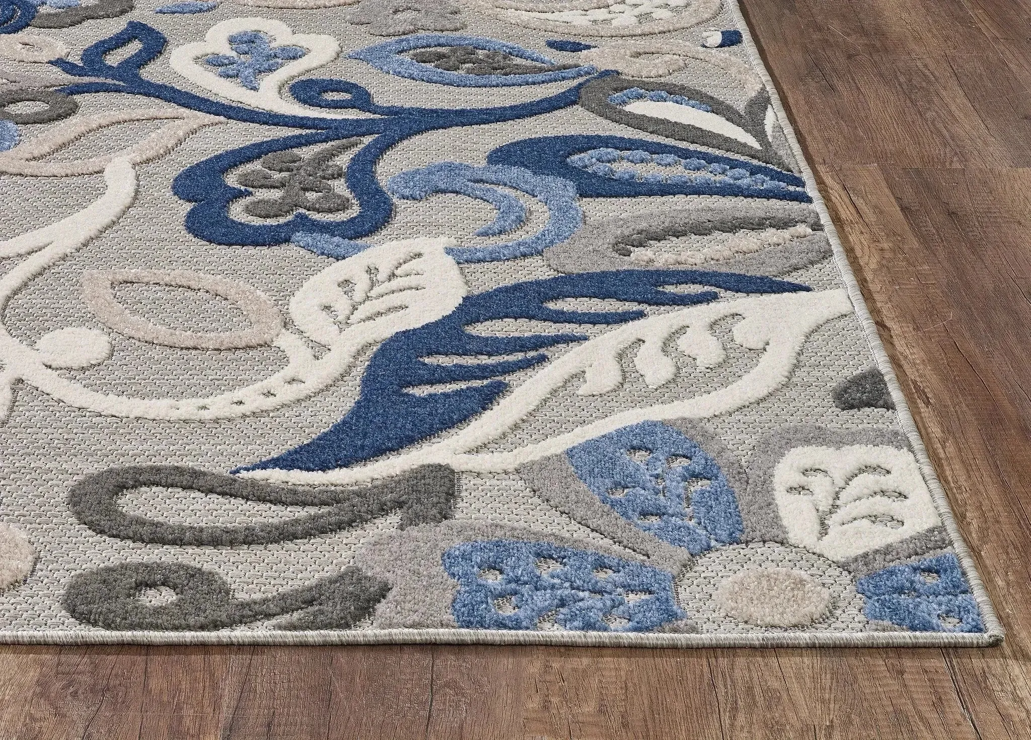 Calla 6922 Grey/Blue Leila Rug