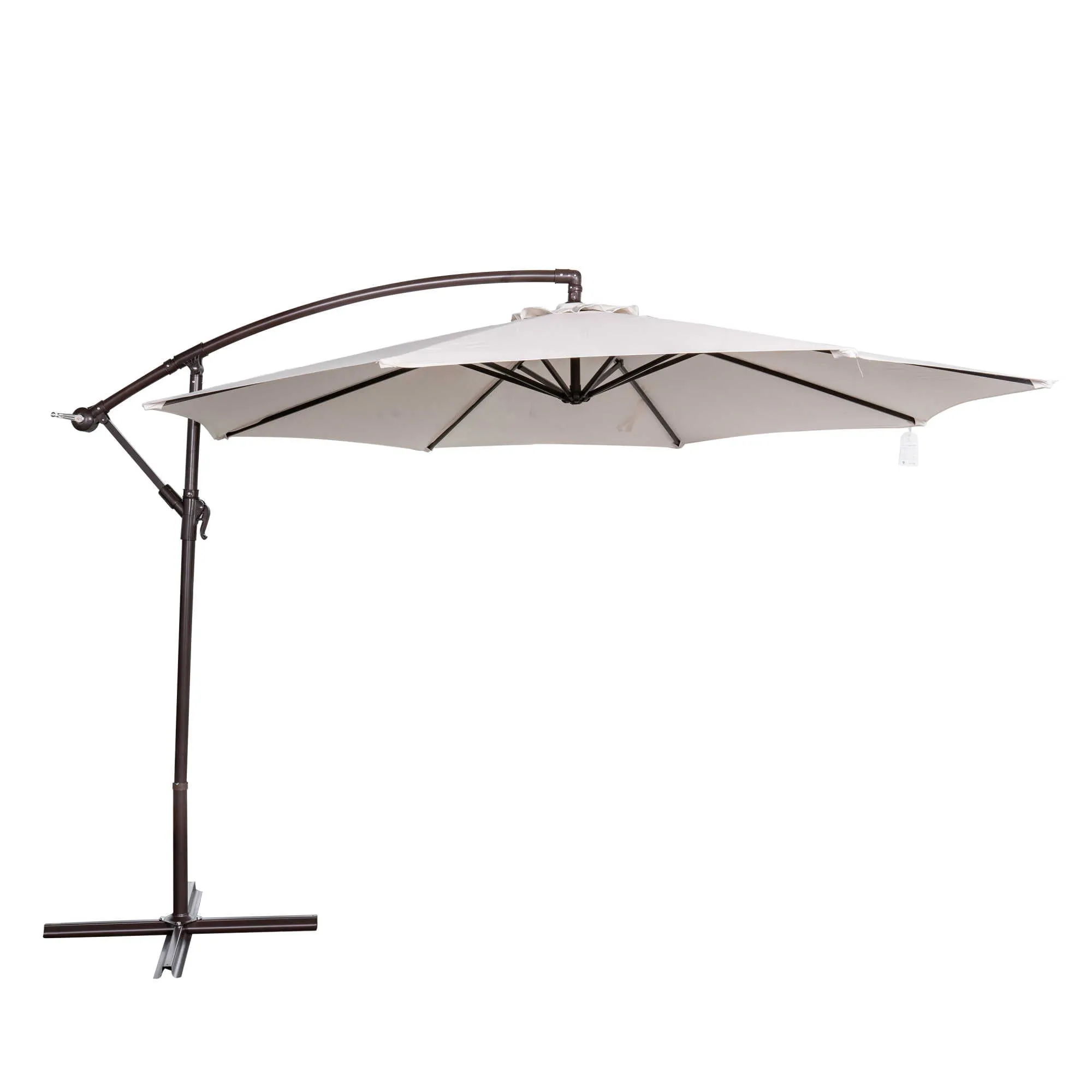 Captiva 10-ft Octagonal Cantilever Umbrella with Base - Breez-Tex Canopy