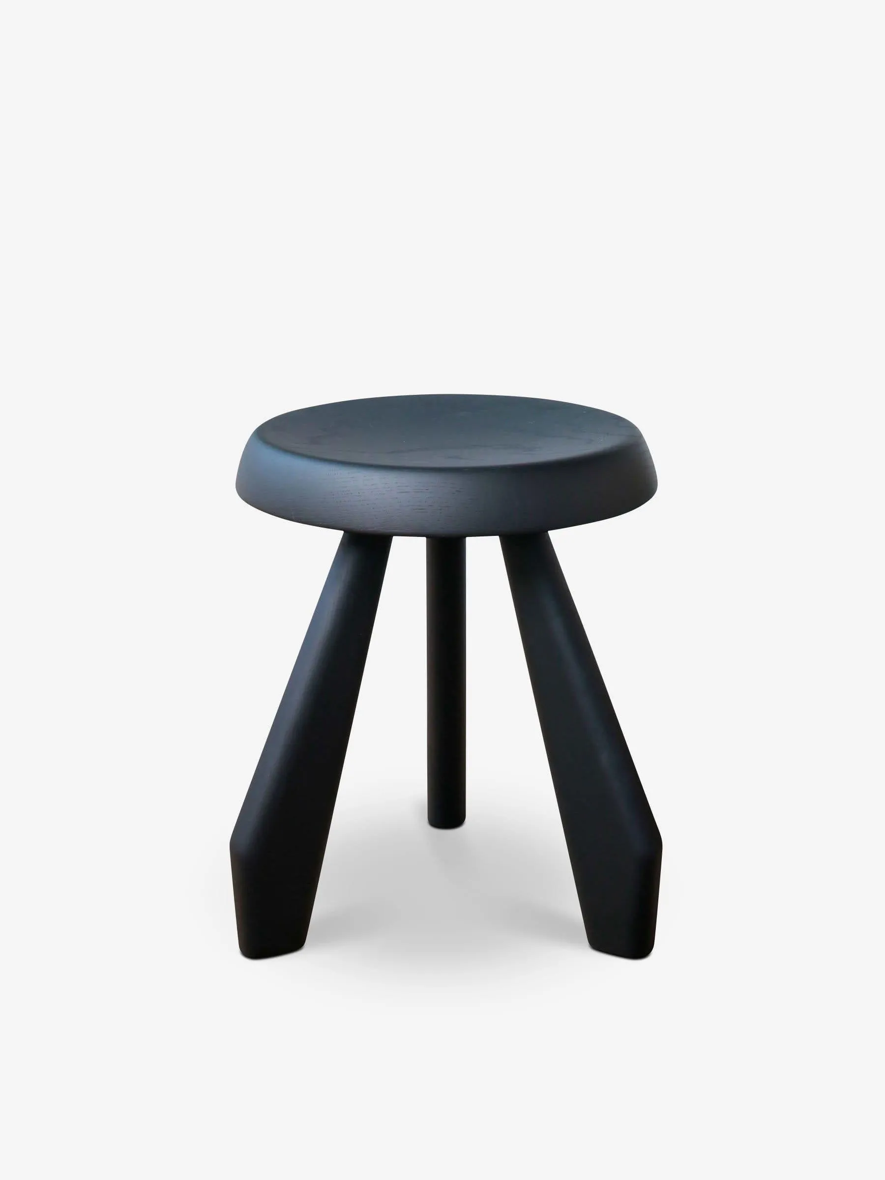 Charlotte Perriand Tabouret Meribel Stool in Black Oak by Cassina