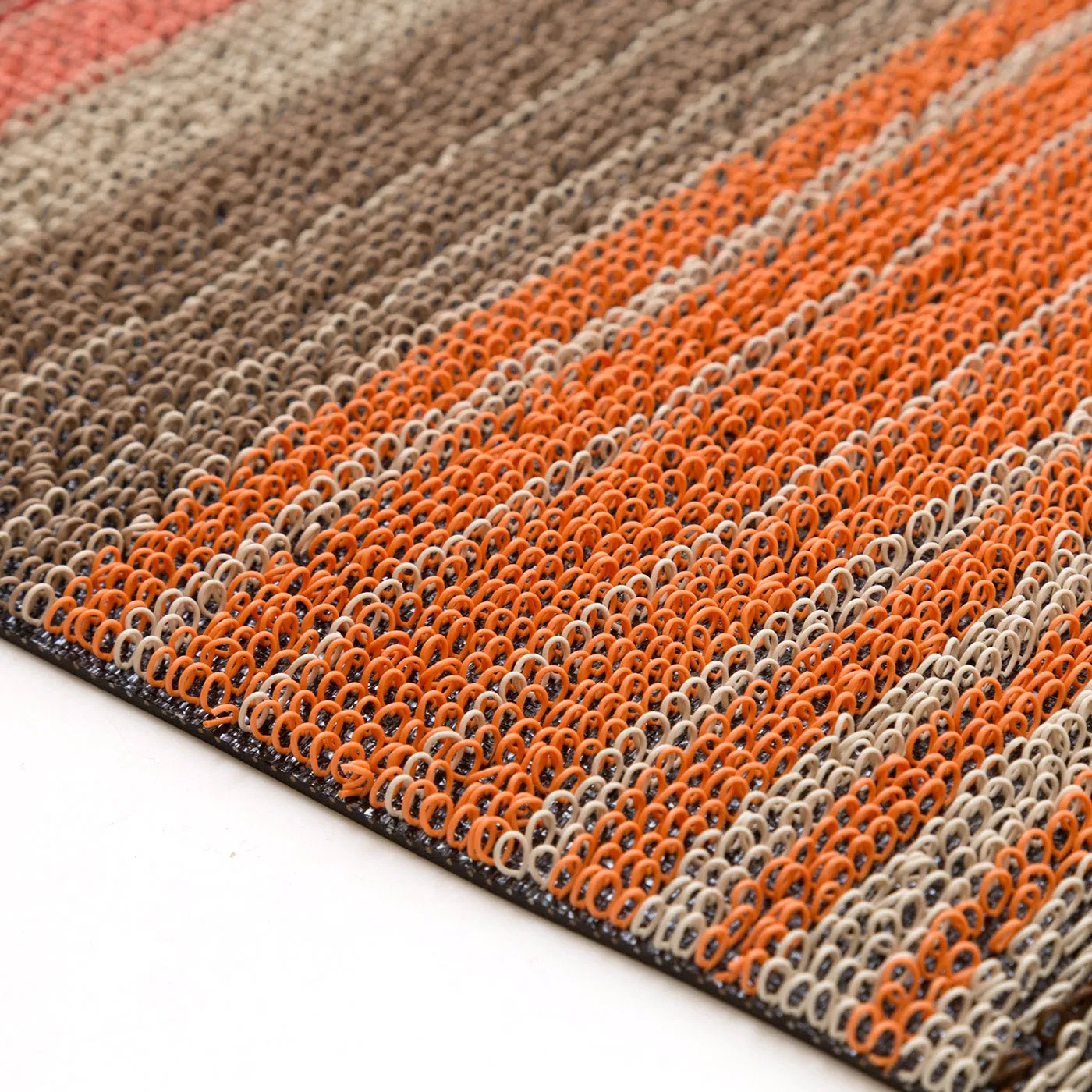 Chilewich Shag Rugs / Pop Stripe Paprika