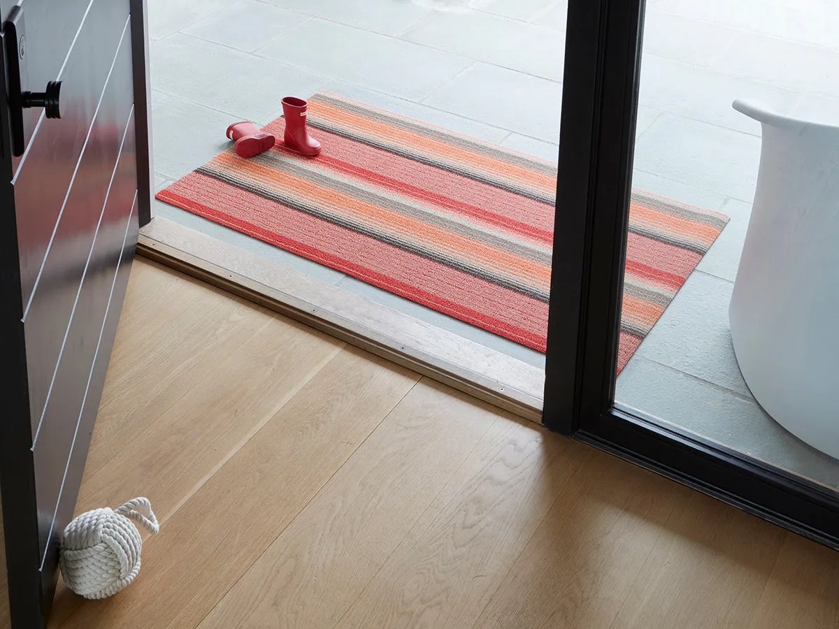 Chilewich Shag Rugs / Pop Stripe Paprika